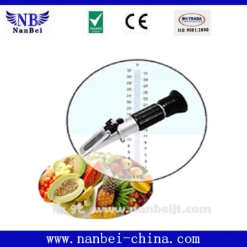 Lab Using Handheld Brix Refractometer