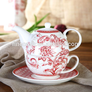 Elegant Fine New Bone China Ceramic Tea for One set of Oriental Manor