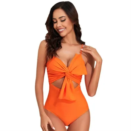 2024 Women's Solid Color Quick Drying Jumpsuit Swimsuit