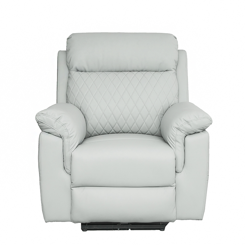 Top Grain Leather Electric Recliner Sofa Set