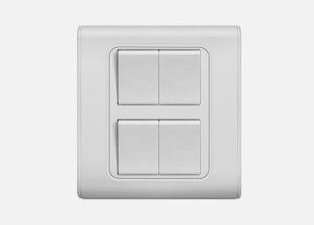 Pc Copper Material Oem Serivce 1gang / 2gang / 4gang Electrical Wall Switch Light Switch