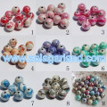 8-20MM Acrylic Plastic Round AB Swirl Gumball Beads Charms