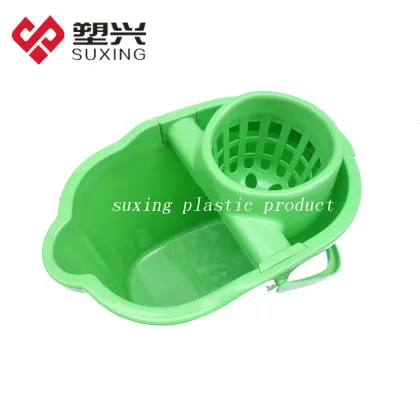 South American plastic mop bucket