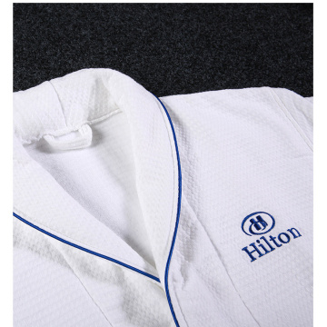 Hotel Customized Size Logo Bathrobe Velour Terry 100%