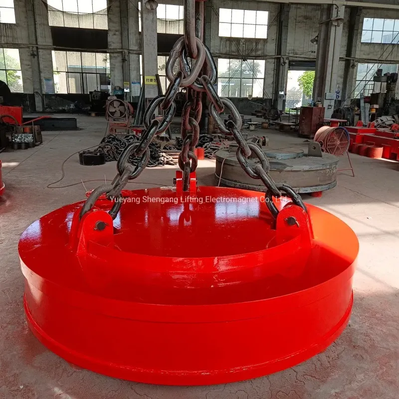 2 Ton Circular EOT Crane Electro Lifting Magnet for Steel Scrap