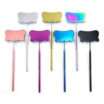 Qianya OEM Butterfly Style Sustainable Stainless Steel Makeup Mirrors Wholesale