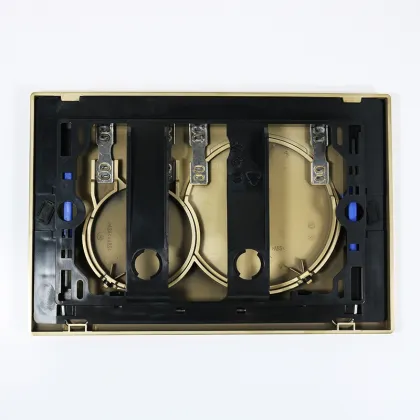 Geberit Sigma Concealed Cistern Push Button Flush Plate - Brushed Gold