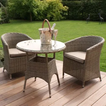 Rattan Outdoor Table and Chair Set for Backyard