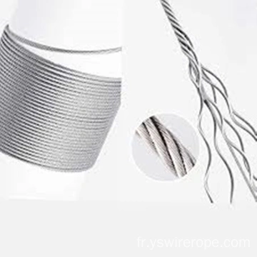 Chine Corde en acier tressé, fil flexible en acier inoxydable, fabricant et  fournisseur de câbles en acier inoxydable à sertir