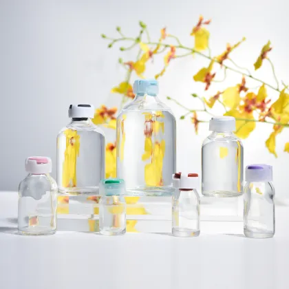 Clear Thickened Saline Infusion Bottle - Glucose Medical Experiment Pharmaceutical Glass Bottle
