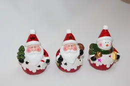 Home decor ceramic Christmas porcelain with light