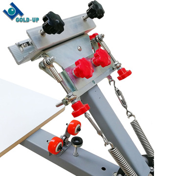 6 Color 6 Station Silt Screen Printing Machine สำหรับเสื้อยืด
