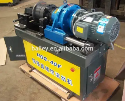 Rebar thread rolling machines