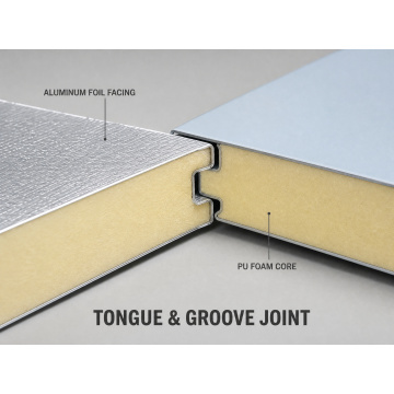 color steel and aluminum foil PU panel