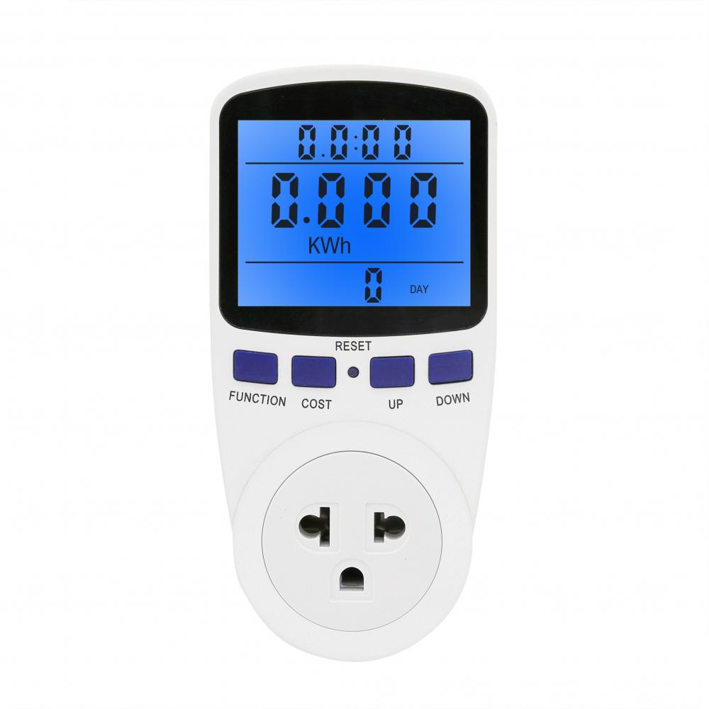 Big LCD Power Meter Socket 2 tariff