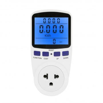 Soket meter daya LCD besar tarif 2