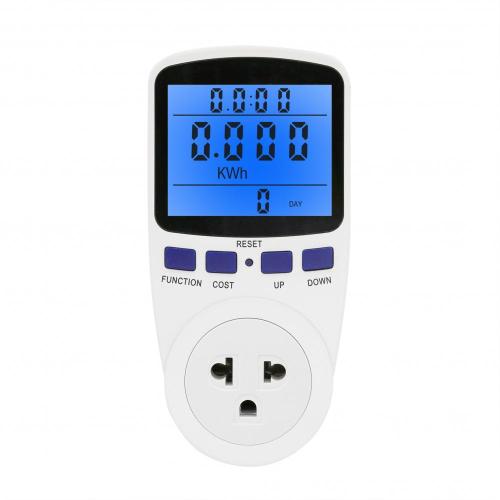 Soket meter daya LCD besar tarif 2