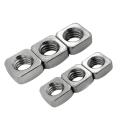 square nut with spring high strength M6 M8 M10 steel square nut Supplier