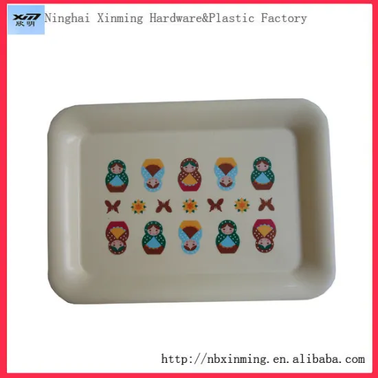 Plastic hotel food display tray