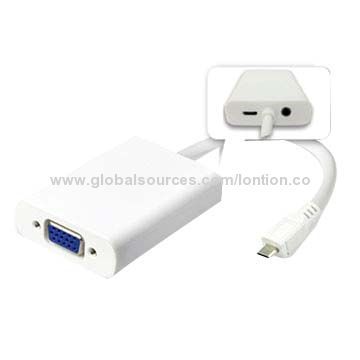 2014 New Dp to VGA F with Audio Cable, RoHS, FCC and CE Marks