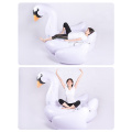 Wholesale large fashion inflatable white swan pool float