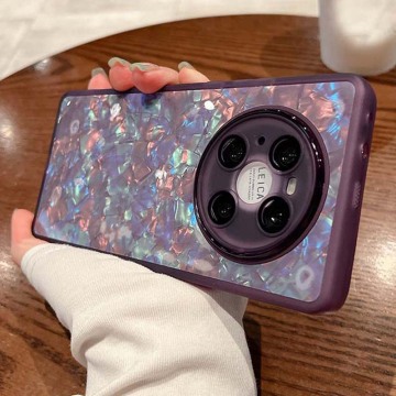 Dream Conch Shell Pattern Phone Cases for Huawei P60/P50/P40/P30 Pro/Mate 50/40/30 Pro - Shockproof Bumper Cover & Camera Protector