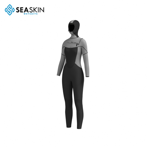 Seaskin Women 2mm Chest Zip Steamer Surfing Wetsuit