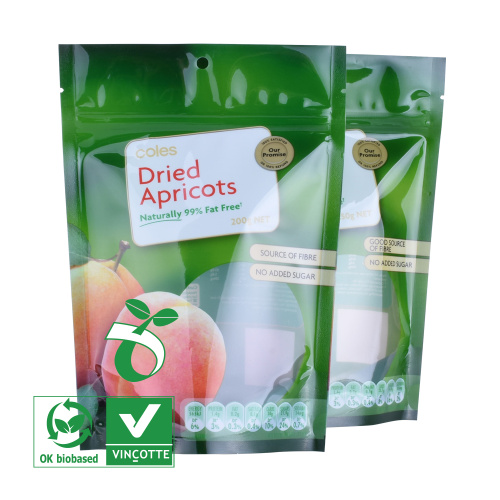 Wholesale biodegradable packaging resealable plastic stand up pouches