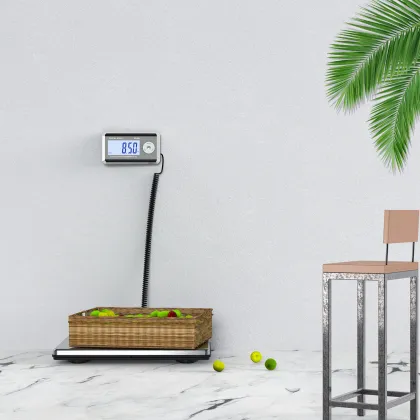 sf889 440lbs LCD Postal platform digital scale floor bench 200kg Weigh scale