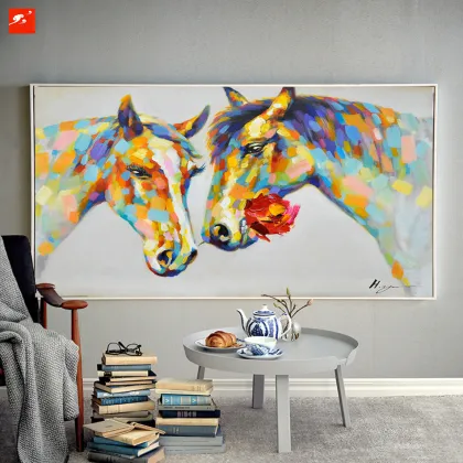 Fall In Love Horse Oil Painting