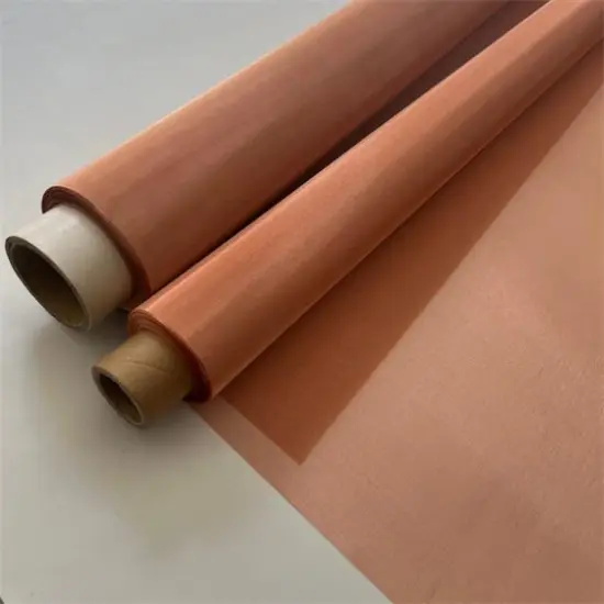 Red Copper Screen EMF Shielding Wire Mesh