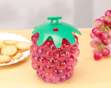 Grape-Shaped 500ml PET Plastic Juice Bottle with Leaf Lid