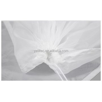 25 50 100 150 200 250 300 400 500 micron monofilament food grade drawstring nylon mesh liquid filter bag for beverage