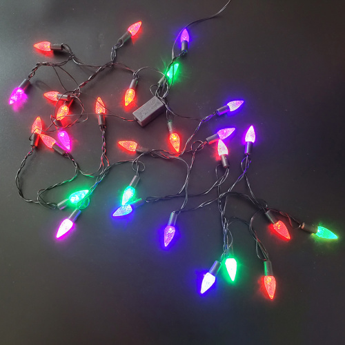 Luces de picadura navideña LED de fresa