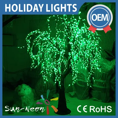 Outdoor decoration festive light decorative led weeping willow tree lighting for hotel