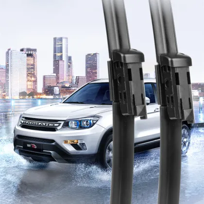 Universal Frameless Soft Windshield Wiper Blade - Double Rubber Strips - OEM Box