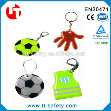 Hot Fashion Free samples Reflector Keyring For Child Schoolbag Halloween Gift