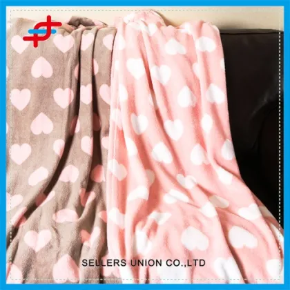 Super Soft Printed Coral Fleece Home Blanket