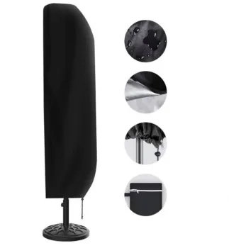 Rain and Dust Proof 420D PU Outdoor Umbrella Cover for Furniture