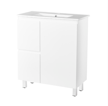 PVC White Freestanding Bathroom Cabinet