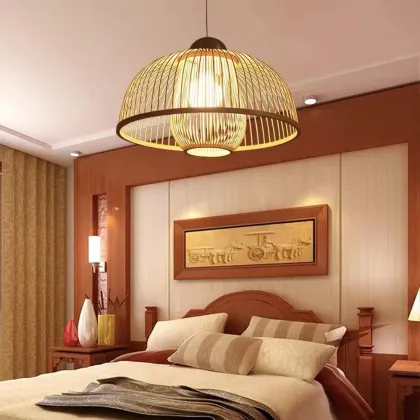 Bamboo Lantern Chandelier - Chinese Zen, Japanese Simple Style