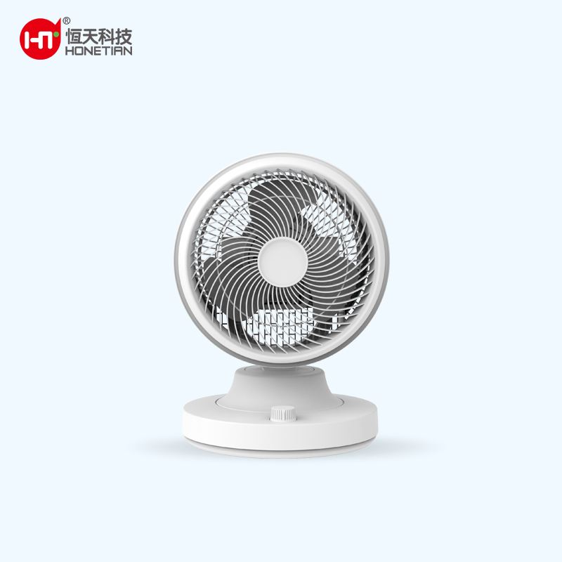 HONETIAN spiral grill auto oscillation left and right 3 speeds 8 inches AC circulator table custom colors indoor plastics fan