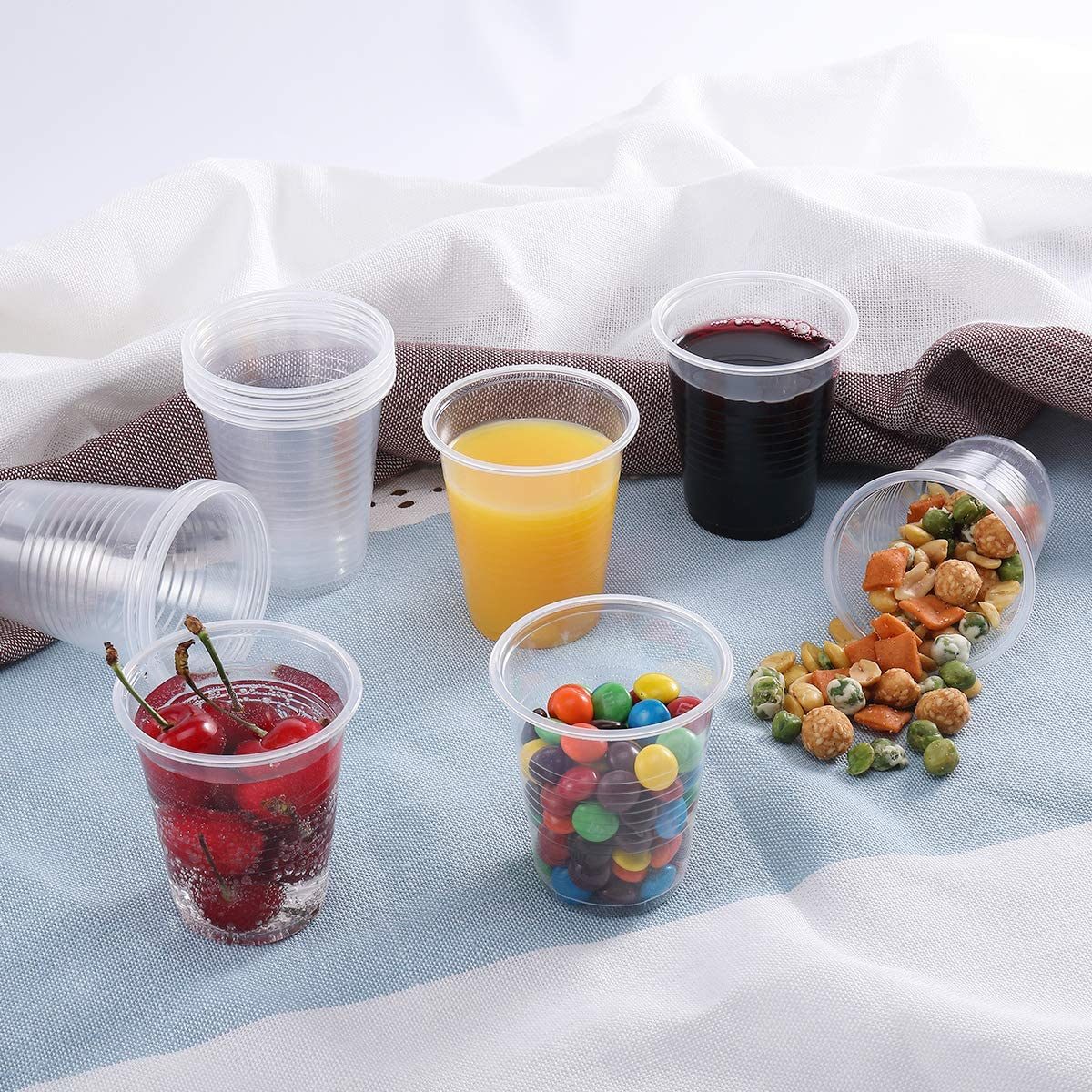 Disposable Water Plastic Cup Clear Food Contact Standards Plastic PP Cups