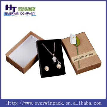 Wholesale Recycled Kraft gift box paper jewelry box