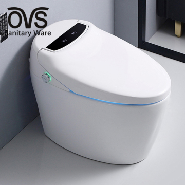 OVS mewah bilik mandi seramik wc tandas pintar dengan sensor auto elektronik siram