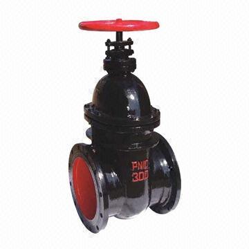 China ductile iron gate valves, DN50-300, sized 2-24", epoxy coated/painting, BS5150