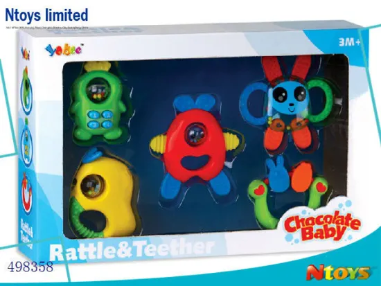 FANTASTIC MULTI-COLOR ABS BABY RATTLE , 6520620