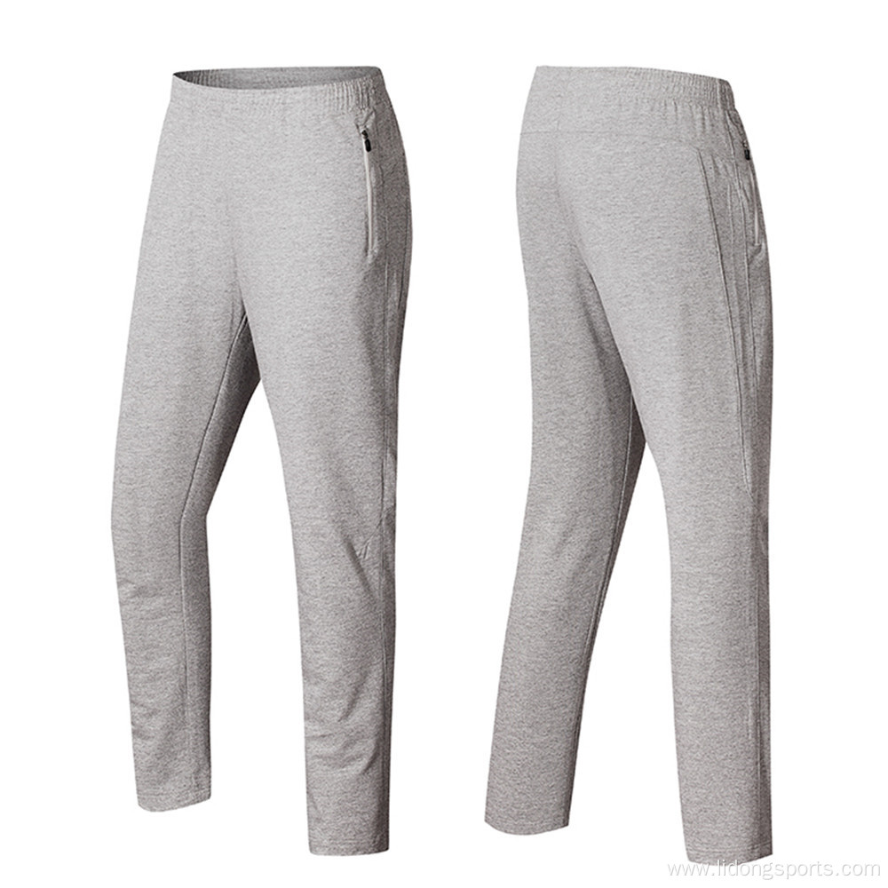 Fitted Cotton Long Sport Slacks For Men