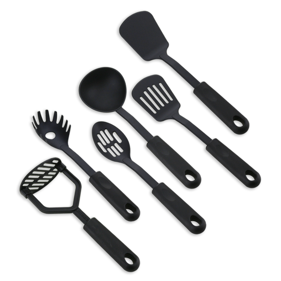 Ferramentas de cozimento do utensílio de nylon resistente ao calor 6PCS