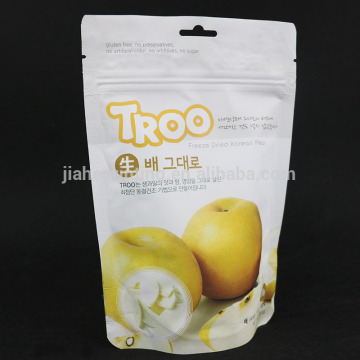 stand up pouch with zipper for snack,peanut,dried fruit packaging